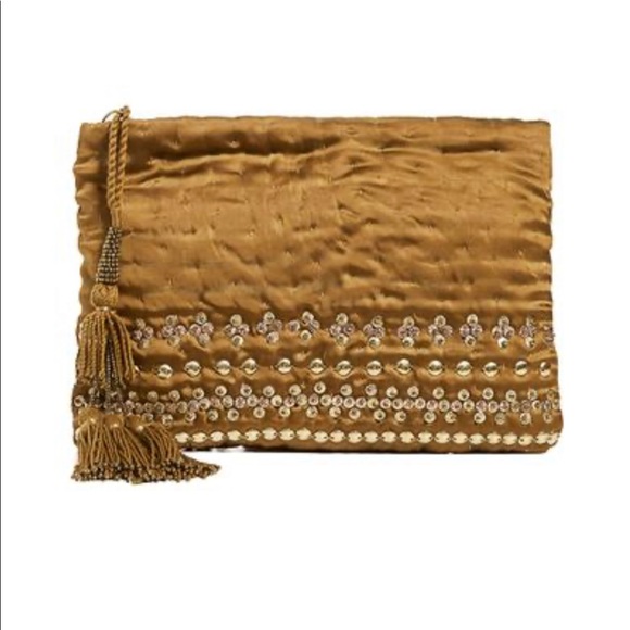🌟 NWT Ulla Johnson Aras Clutch in Bronze - Picture 2 of 4